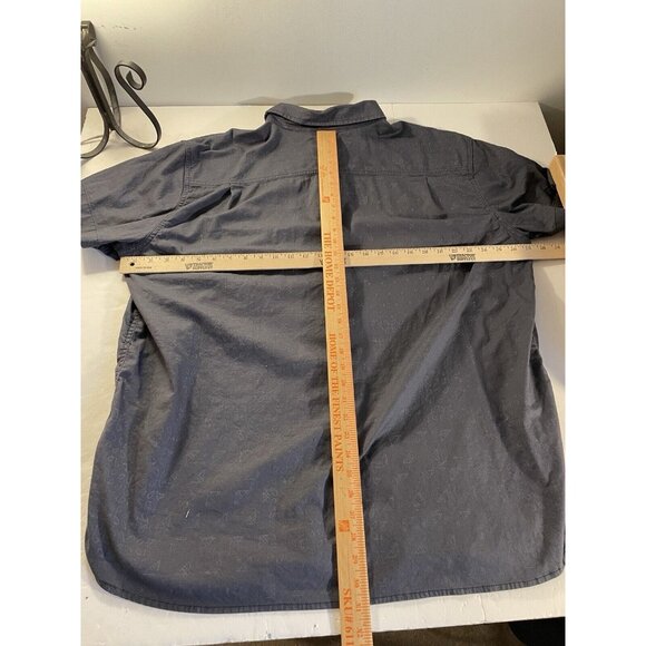 Carhartt Rugged Flex Shirt Mens Size Xxl Gray Button Up Relaxed Fit Bandana - Picture 3 of 8